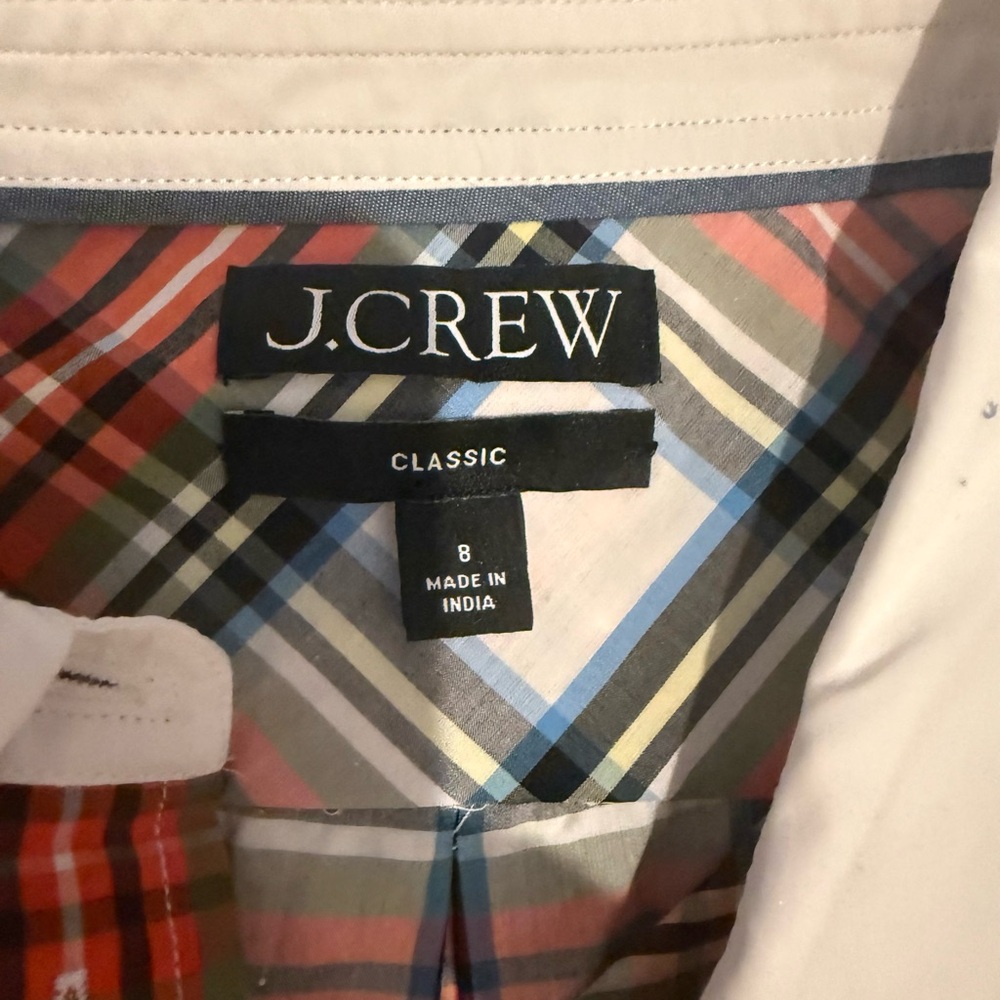 J. Crew Multicolor Plaid Shirt. Worn 1 time for commercial.